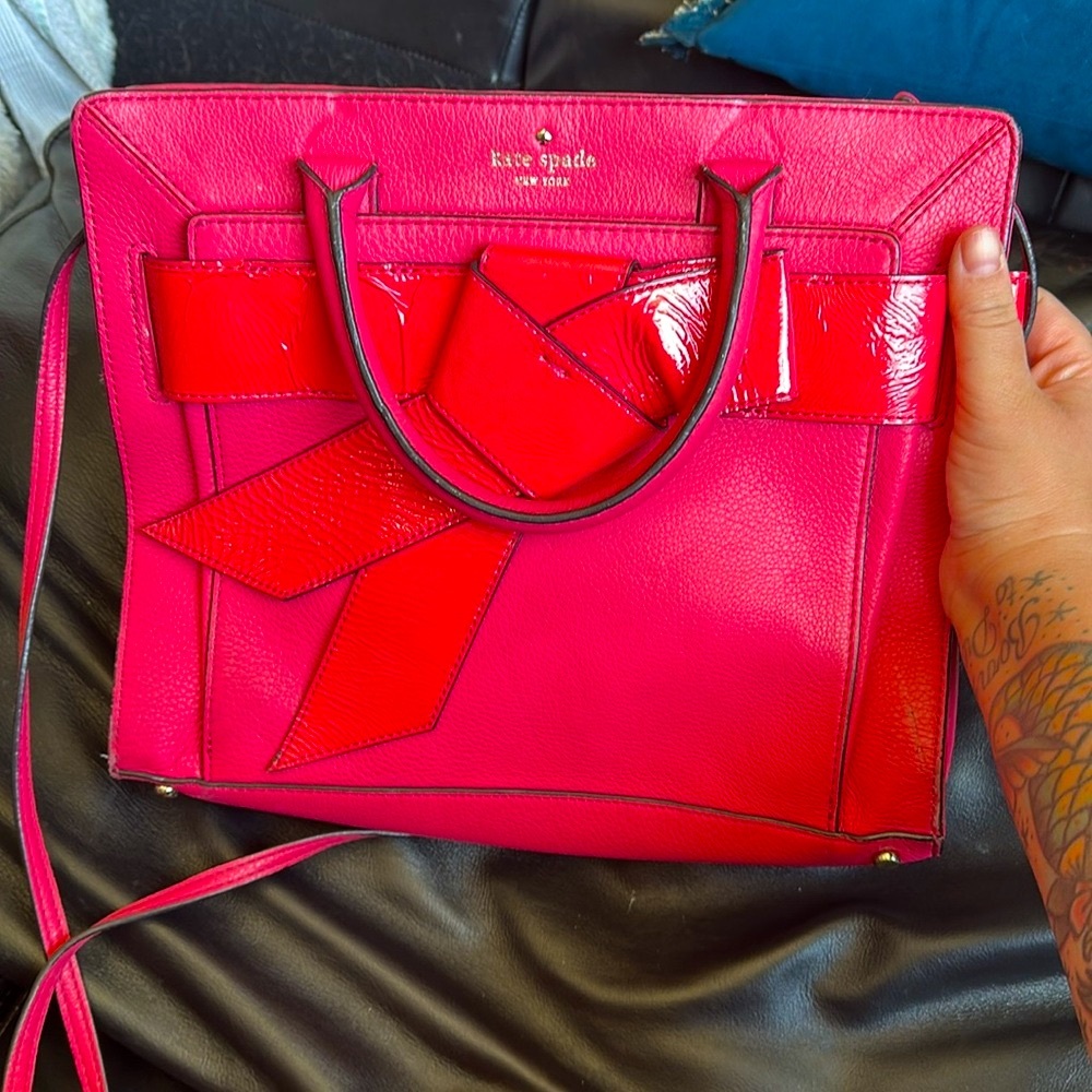 PRICE FIRM NO OFFERS Kate Spade Hot Pink  Women's Bow  Bag